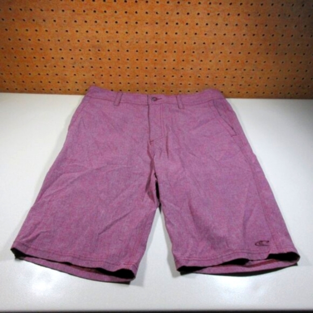 Oneill mens heathered red Hybrid outdoor surf board shorts 30 EUC